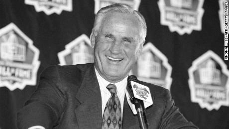 Shula spoke to reporters in 1997 after learning he would be inducted into the Professional Football Hall of Fame. 