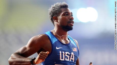 An asthma sufferer, fast runner Noah Lyles takes extra precautions amid a pandemic