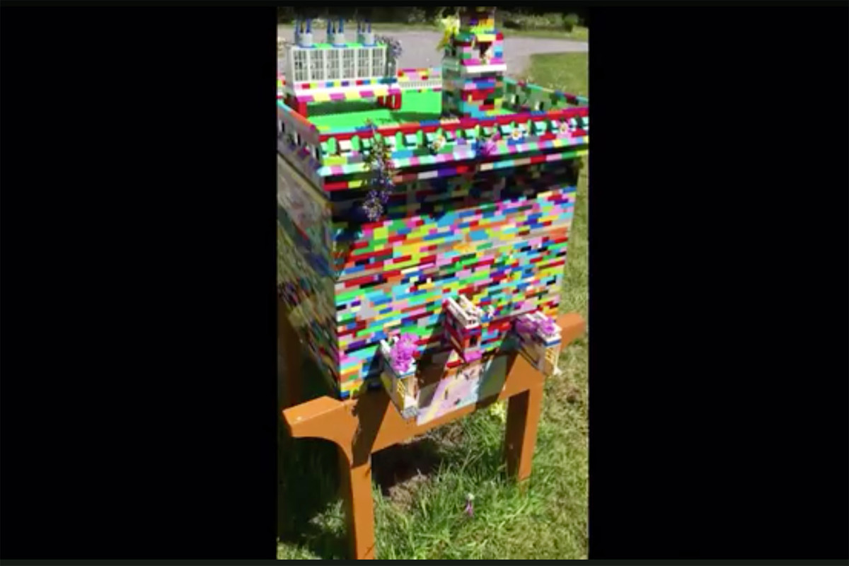 The Irish beekeeper makes a fully functional hive from Legos