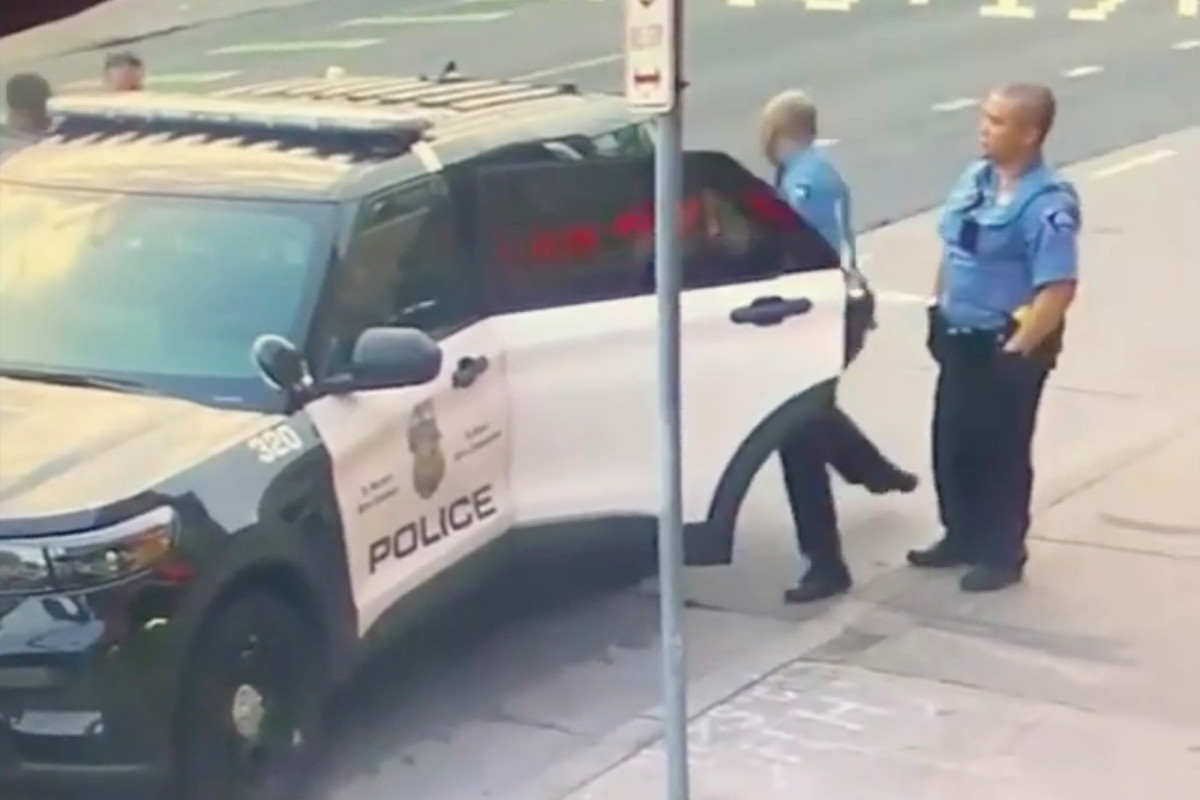 The video, which shows policemen, is fighting amid the arrest of George Floyd