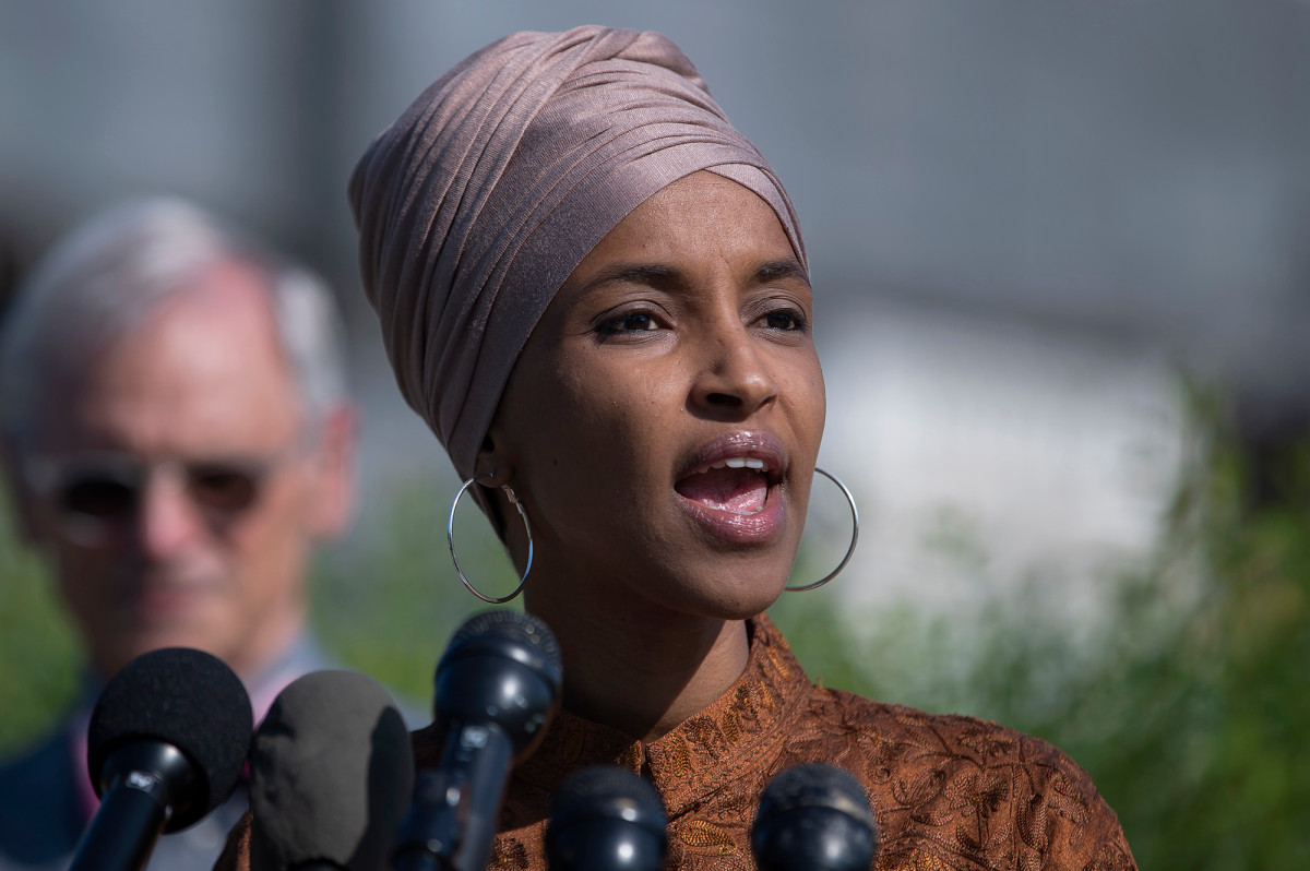 Ilhan Omar blamed groups outside the fire department for the Minneapolis protests