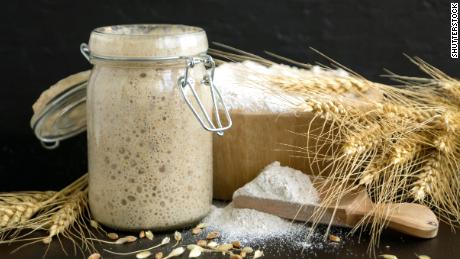 This simple sourdough starter is inhabited by bacteria that help yeast. Over time, it can become beautiful bread. 