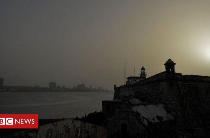 Massive Saharan dust cloud shrouds the Caribbean