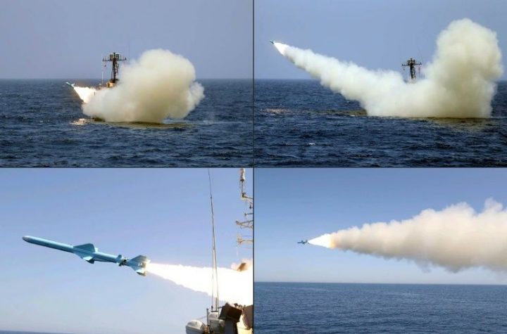 Iran navy test-fires new cruise missiles
