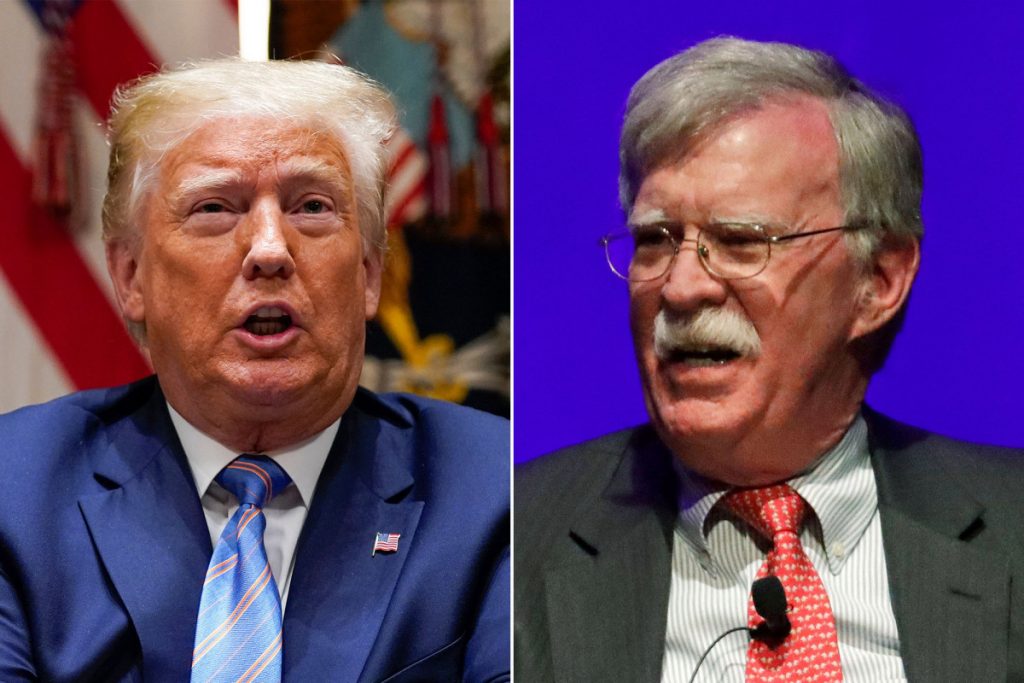 Trump says Bolton could face criminal charges for tell-all book