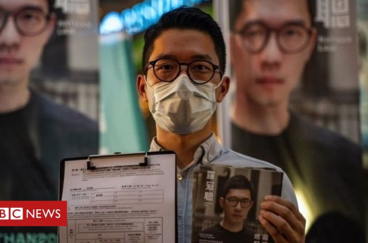 Nathan Law: Prominent democracy activist flees Hong Kong