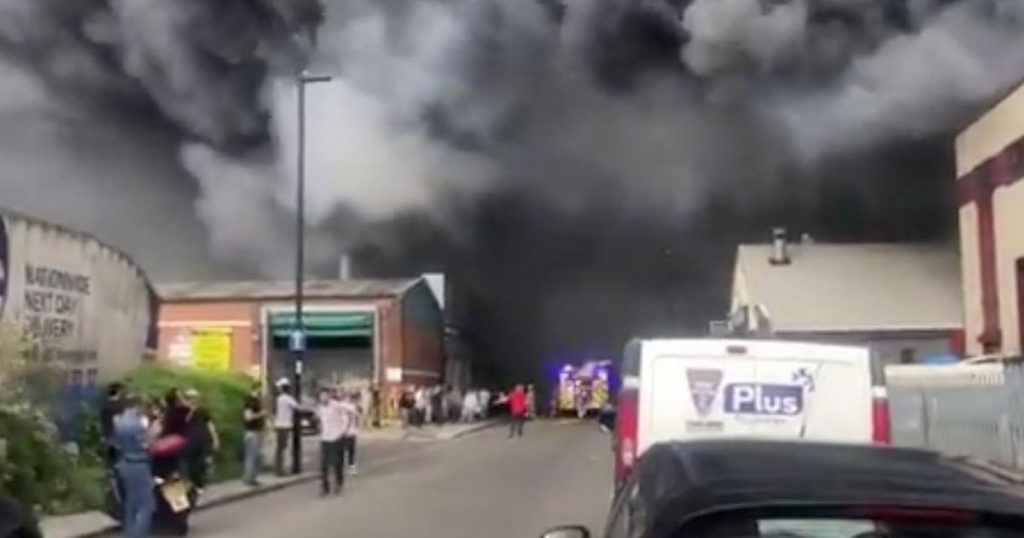 Park Royal fire: 80 firefighters tackle 'massive' London blaze