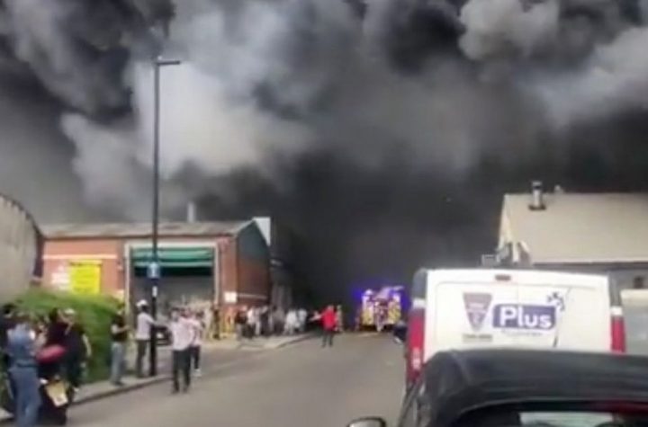 Park Royal fire: 80 firefighters tackle 'massive' London blaze