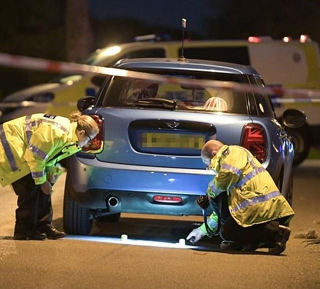 The boy was dragged along Debenham Road in Yardley after being caught under a blue Mini Cooper shortly before 7pm yesterday, according to residents