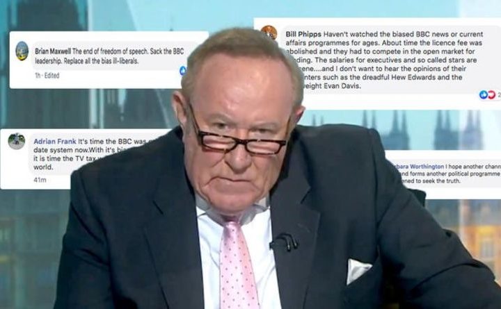 Britons furious at ‘pro-EU leftie BBC’ after Andrew Neil exposes real reason his show axe | UK | News
