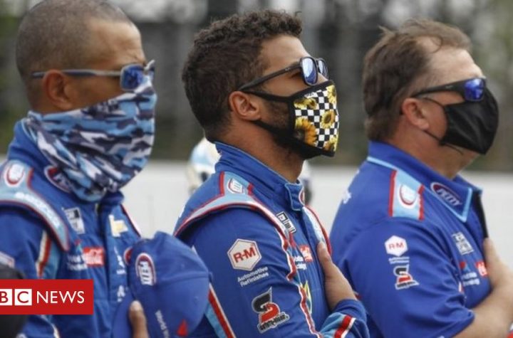 Bubba Wallace: Nascar driver's defiant tweet over Trump's 'hate'