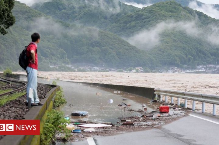 Japan flooding: Many feared dead in flooded care home