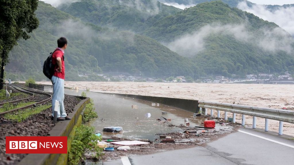 Japan flooding: Many feared dead in flooded care home