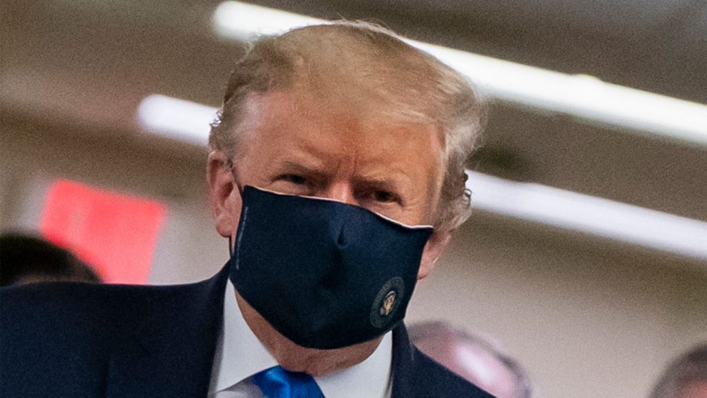 Trump Team Swoons After Their Boss Finally Dons Face Mask Months After Everybody Else