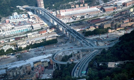 A general view of the new Genoa bridge
