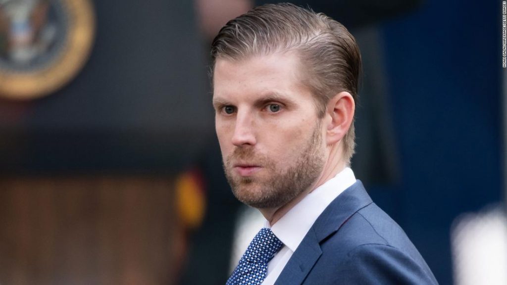 New York AG seeks to depose Eric Trump in investigation of Trump's finances