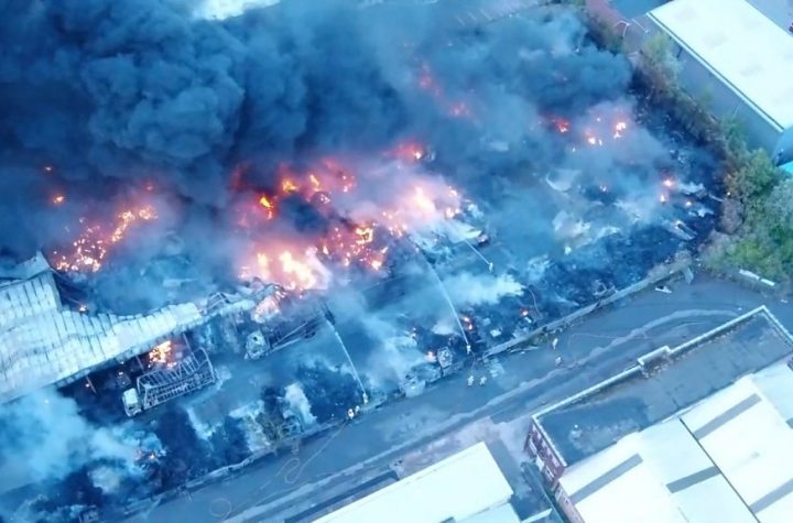 Birmingham fire: Crews still at Tyseley plastics factory blaze