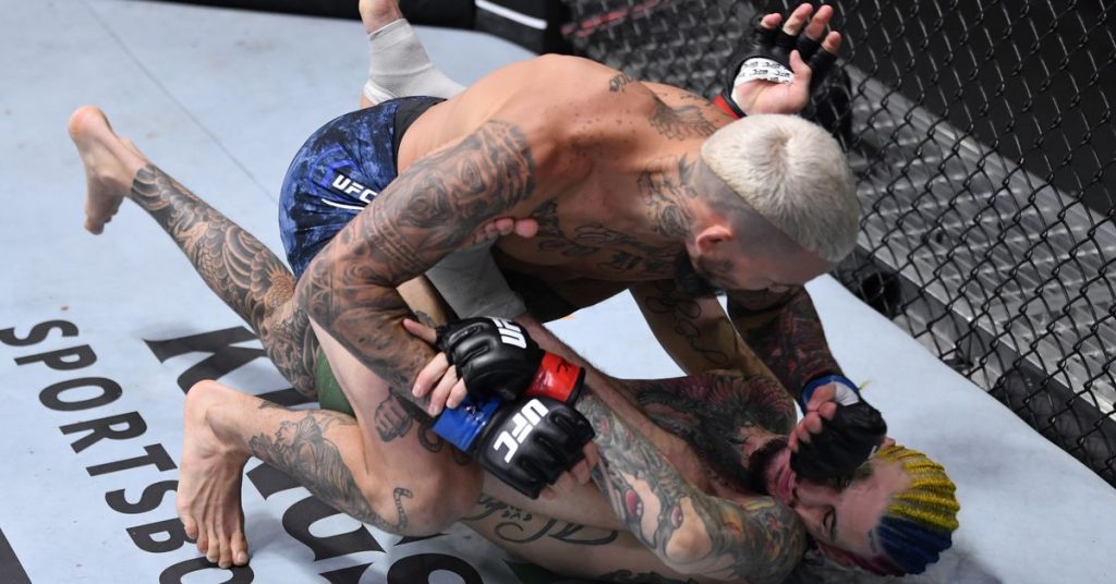 UFC 252 results: Sean O’Malley stopped by Marlon Vera in first round after suffering bizarre leg injury