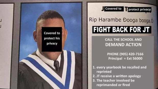 Students' Yearbook tribute to grandmother replaced with racist message sparks school investigation