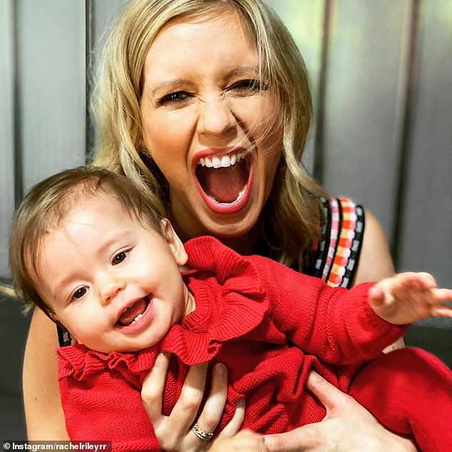 Oops!  Rachel Riley melts fans' hearts as she posed for adorable social media snaps with her daughter Maven on Tuesday
