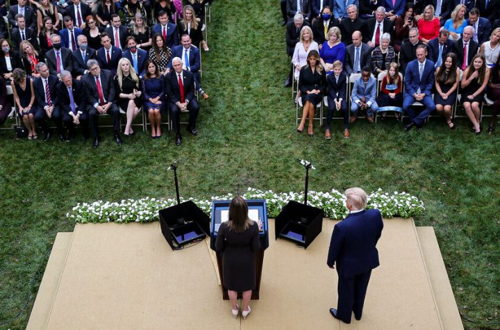 White House Contact Tracing 'Super-Spreader' Trump Rose Garden Event