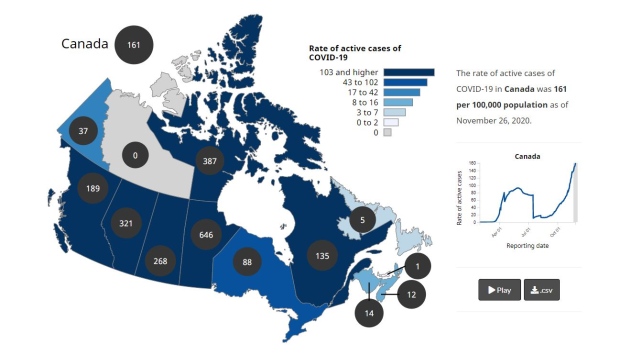 BC now has active cases of per capita doubling Ontario