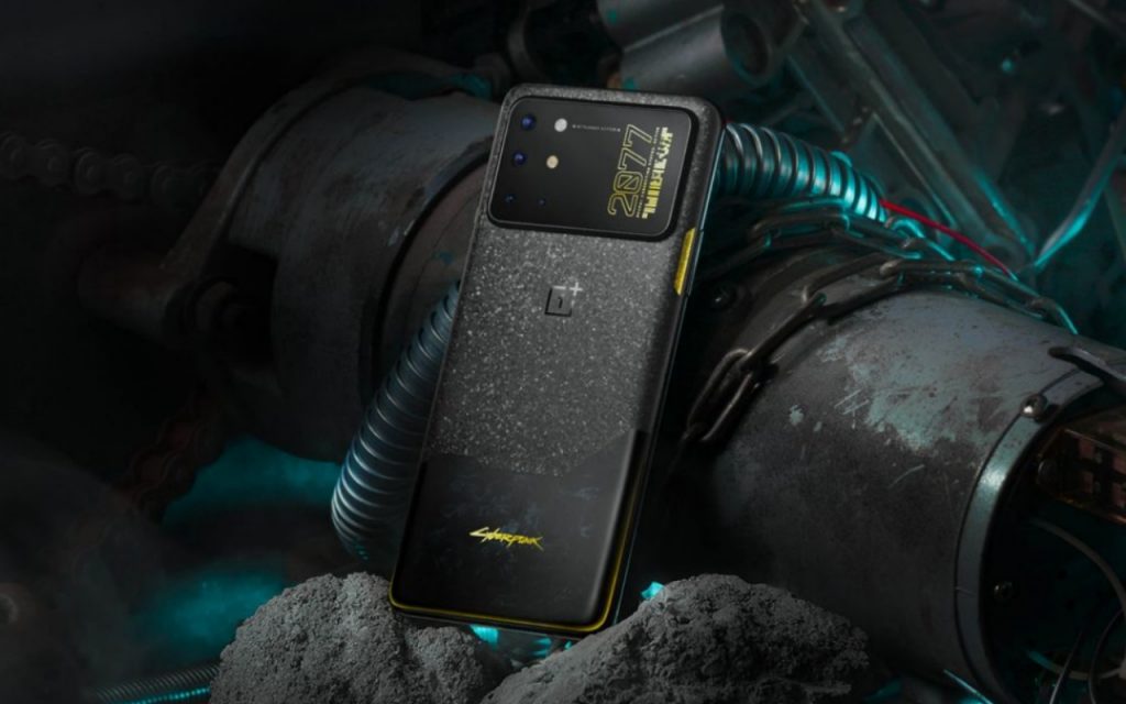 The OnePlus 8T Cyberpunk 2077 Edition has a satirical camera bump