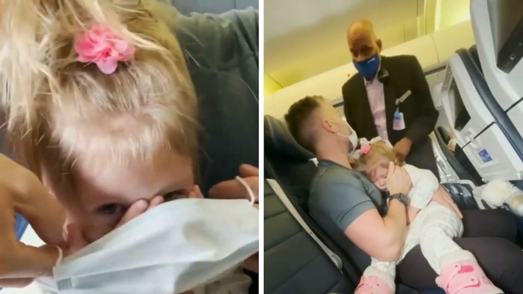 United Airlines describes booting a family on a toddler who refuses to wear a mask