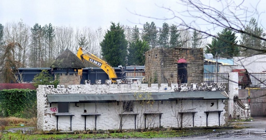 26 weird pictures inside the Camelot theme park that were left when the demolition began