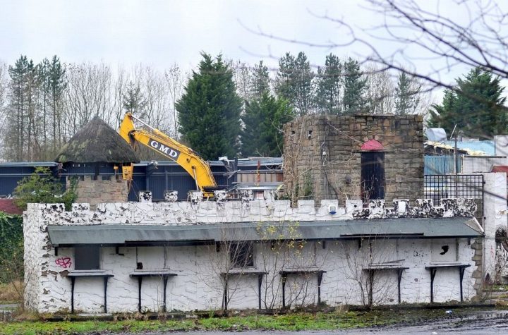 26 weird pictures inside the Camelot theme park that were left when the demolition began