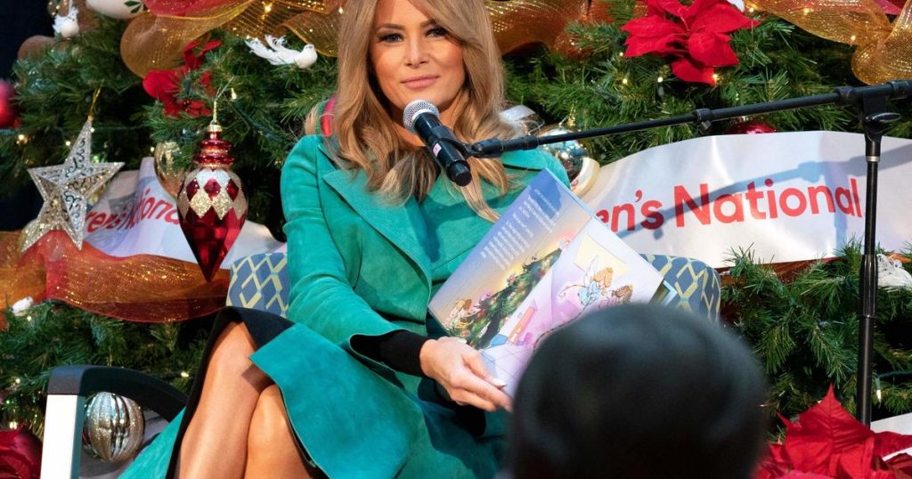 Despite the epidemic, Melania Trump continues the tradition of being the first woman to visit a children's hospital on vacation