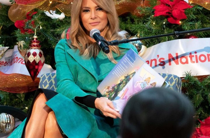Despite the epidemic, Melania Trump continues the tradition of being the first woman to visit a children's hospital on vacation