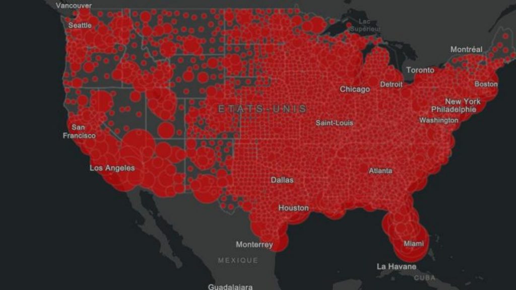 MAP - Kovid-19: More than 325,000 people die in the United States