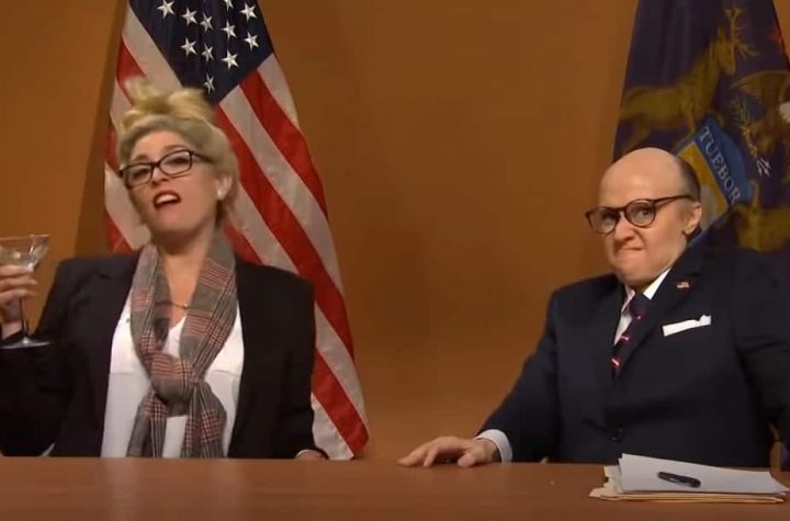 SNL skaters Rudy Giuliani and Trump on ballots;  Morgan gives Valen a second chance