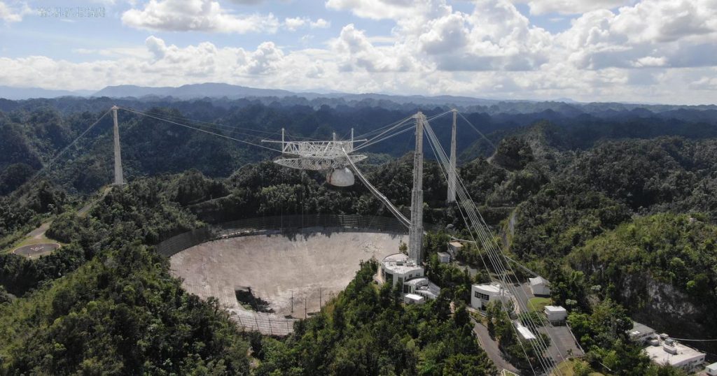 See the unreal drone footage of the catastrophic fall of the Arecibo Observatory