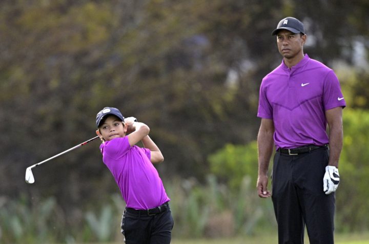 The son of Tiger Woods impressed at the PNC Championship