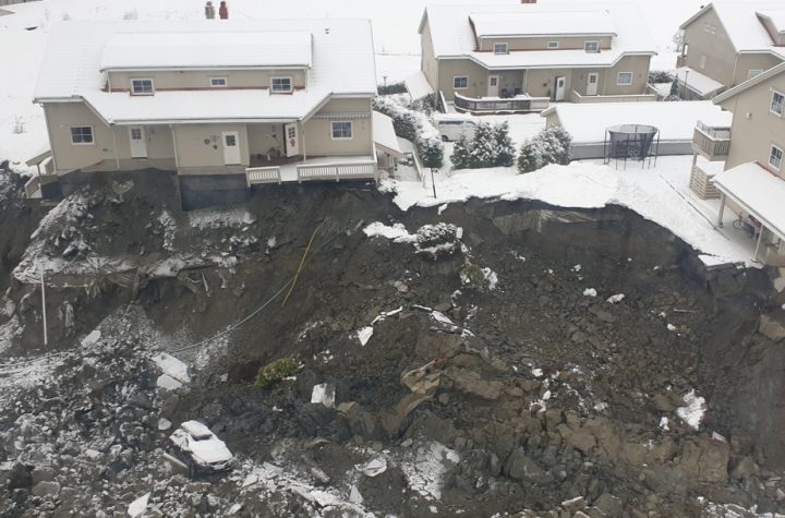 The body was found after a landslide broke in Norway