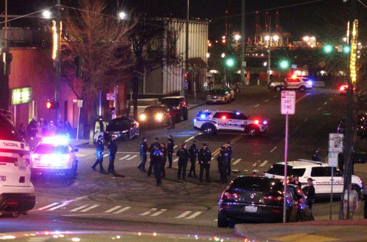 Tacoma |  At least one person was injured in the police car