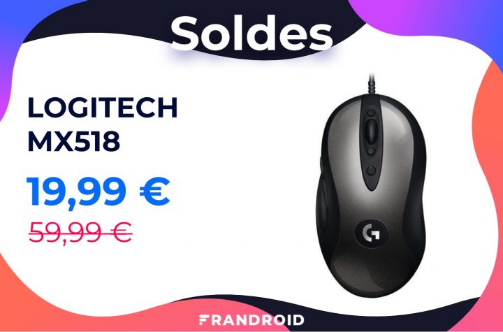During sales, the Logitech MX518 gaming mouse drops to 20 euros