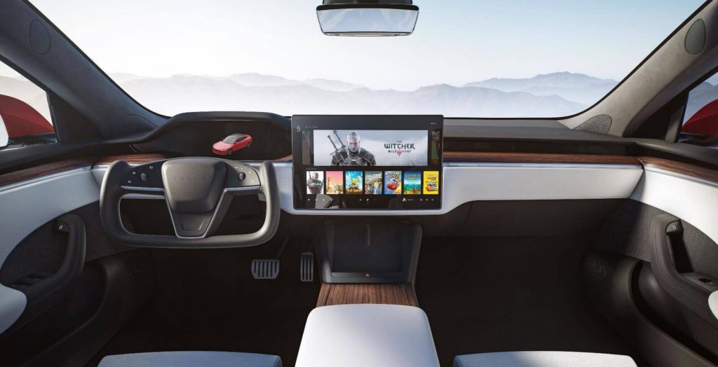 The new Tesla model will have the same powerful infotainment system as the SPS5