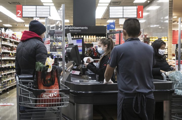 Curfew |  Grocery store workers getting ready