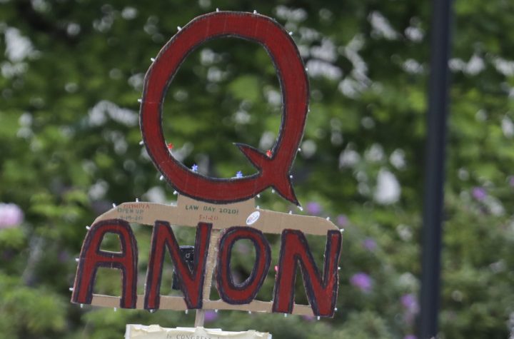 The Republican politician sends QAnon video to colleagues