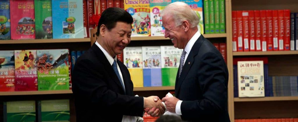 Biden said he wanted "intense competition" with China, but there was no dispute