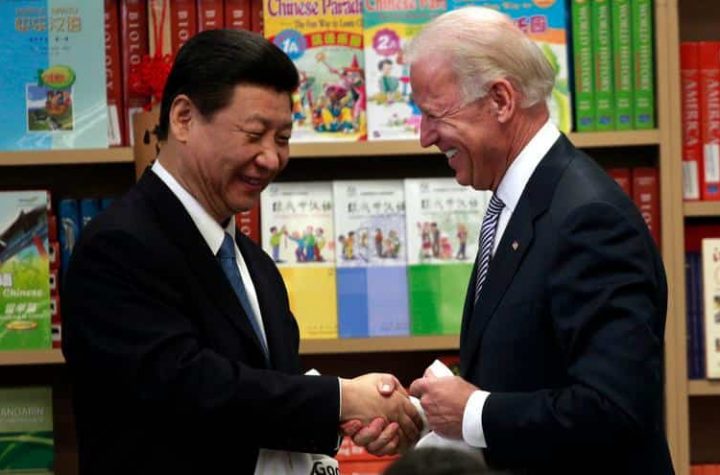 Biden said he wanted "intense competition" with China, but there was no dispute
