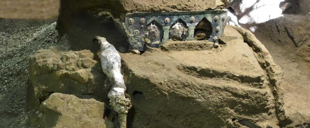 Italy: A chariot from Roman times was discovered near Pompeii