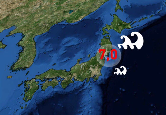 A powerful earthquake shook Japan