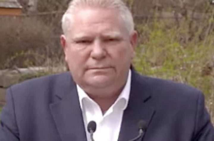 Doug Ford, on the verge of tears, apologized