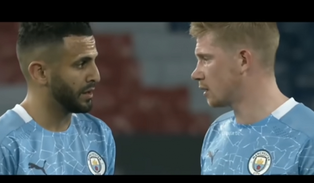 How Mahrez persuaded De Bruyne to take a free kick