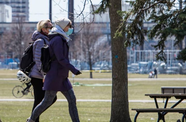 Mandatory mask even outdoors