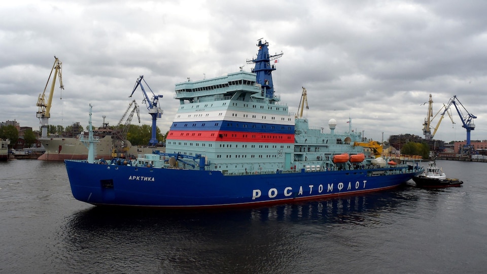 Arctica, an icebreaker powered by Russian nuclear power 